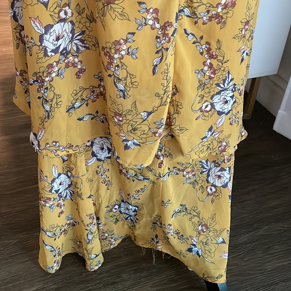 Mustard Maxi Wrap Dress - Picture 9 of 14
